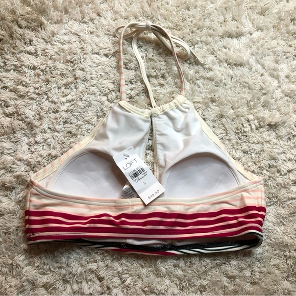 NWT LOFT Halter Bikini Top Size S - Picture 4 of 4